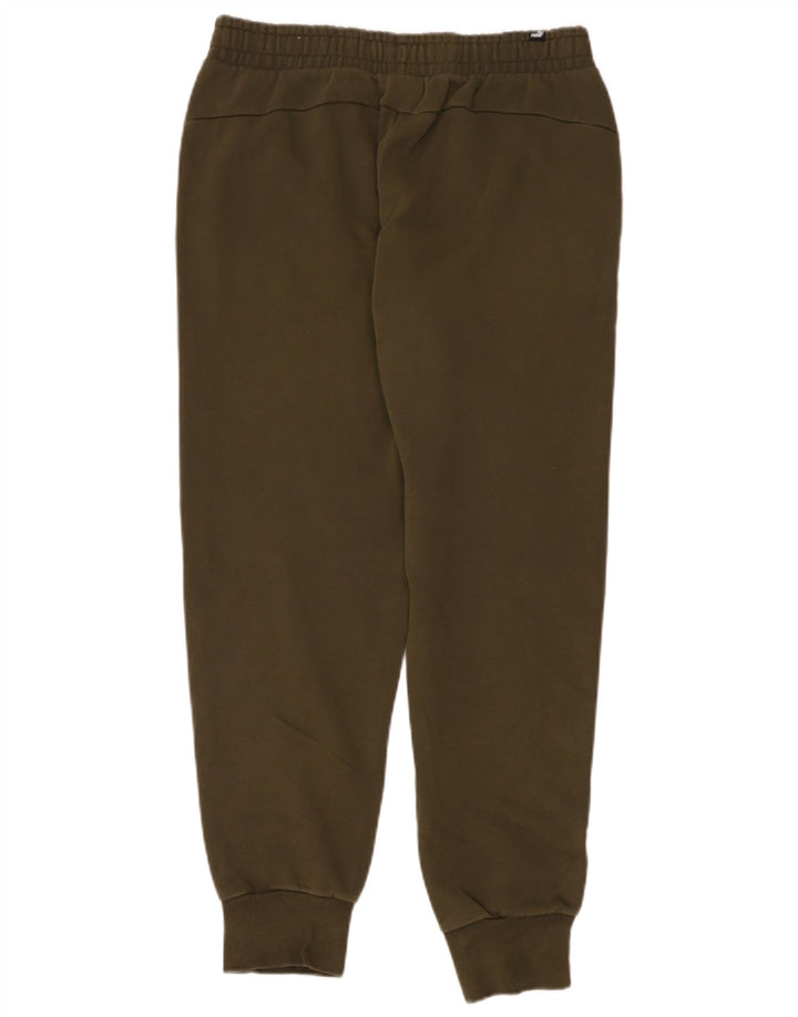 Puma Mens Tracksuit Trousers Joggers Medium  Khaki Cotton