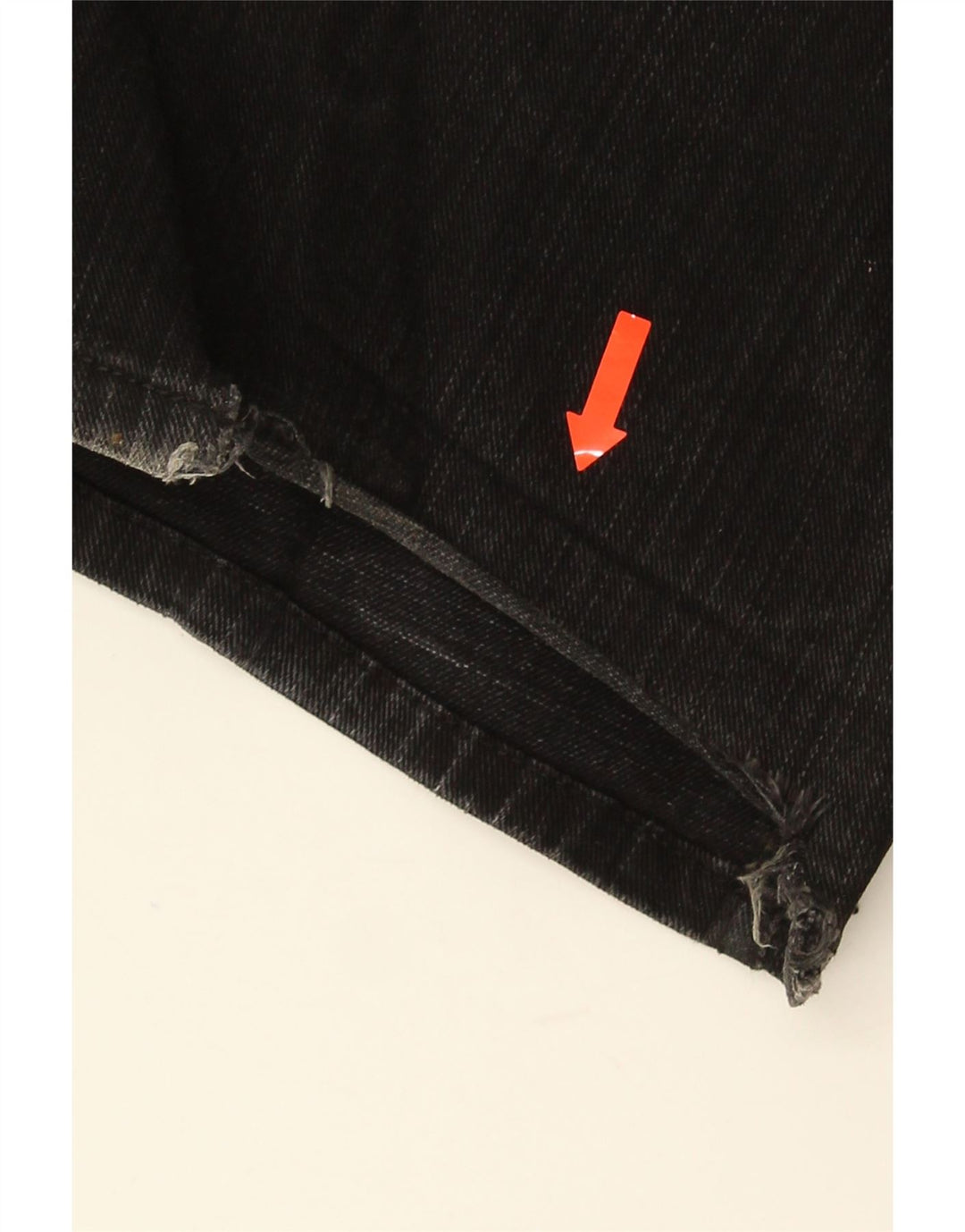 GUESS Mens Straight Jeans W36 L30 Black Cotton
