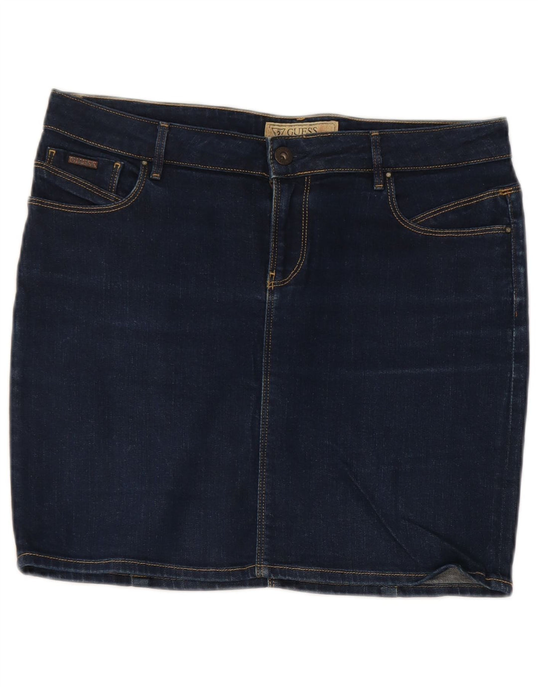 Guess Womens Mini Denim Skirt W29 Medium Blue Cotton