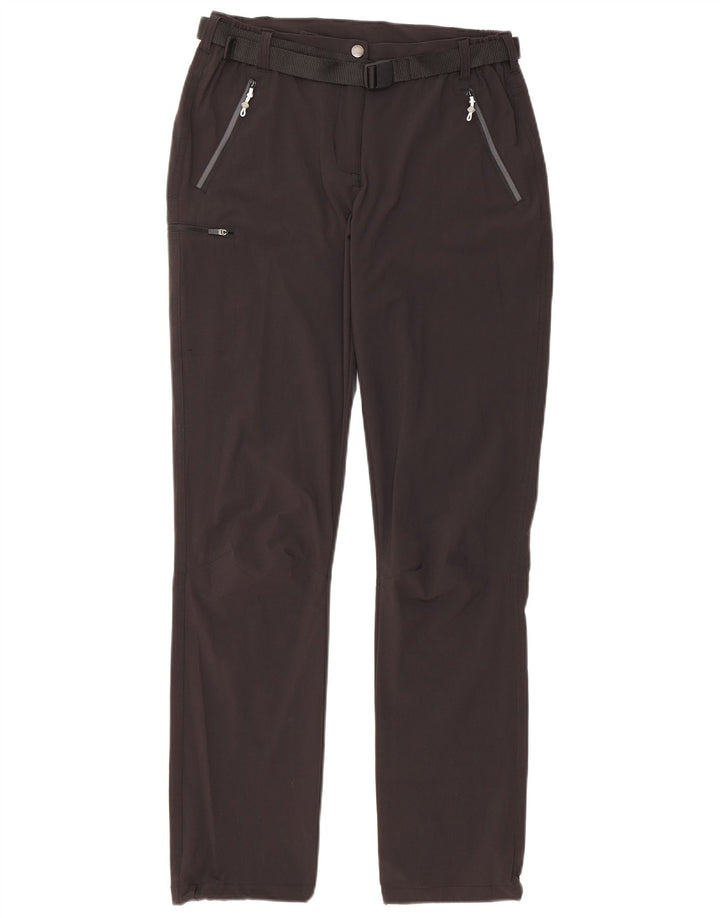 REGATTA Womens Slim Cargo Trousers UK 10 Small W27 L31 Black Polyamide