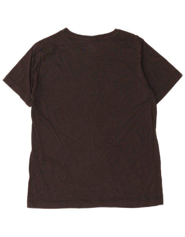 CHAMPION Womens Graphic T-Shirt Top UK 18 XL Black