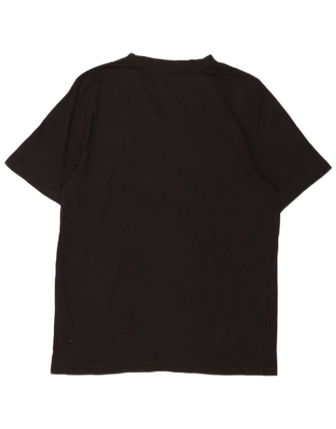 KAPPA Mens Graphic T-Shirt Top Large Black Cotton