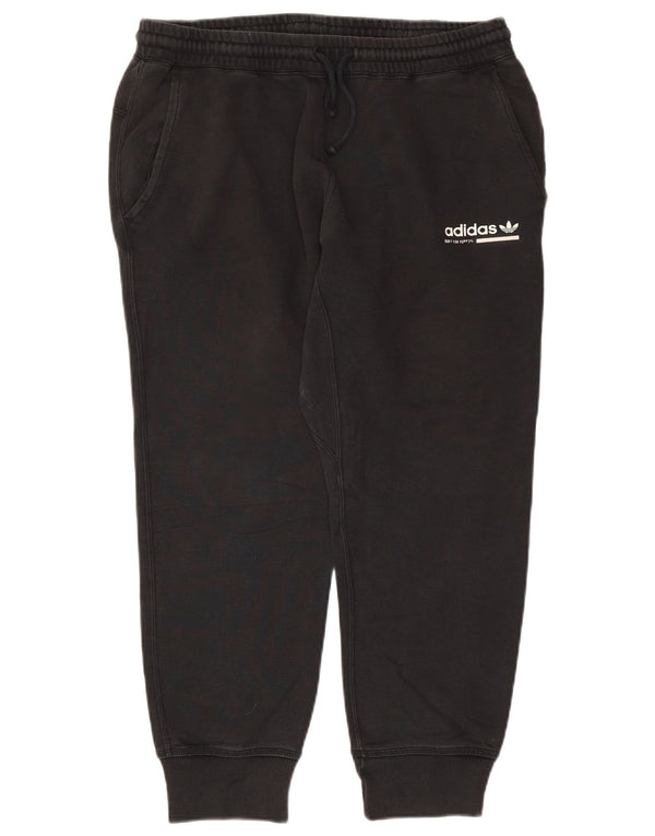 Adidas Mens Graphic Tracksuit Trousers Joggers XL  Black Cotton