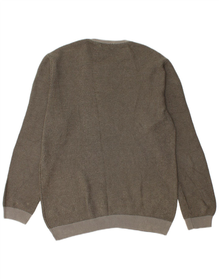Calvin Klein Mens Crew Neck Jumper Sweater Medium Grey Cotton