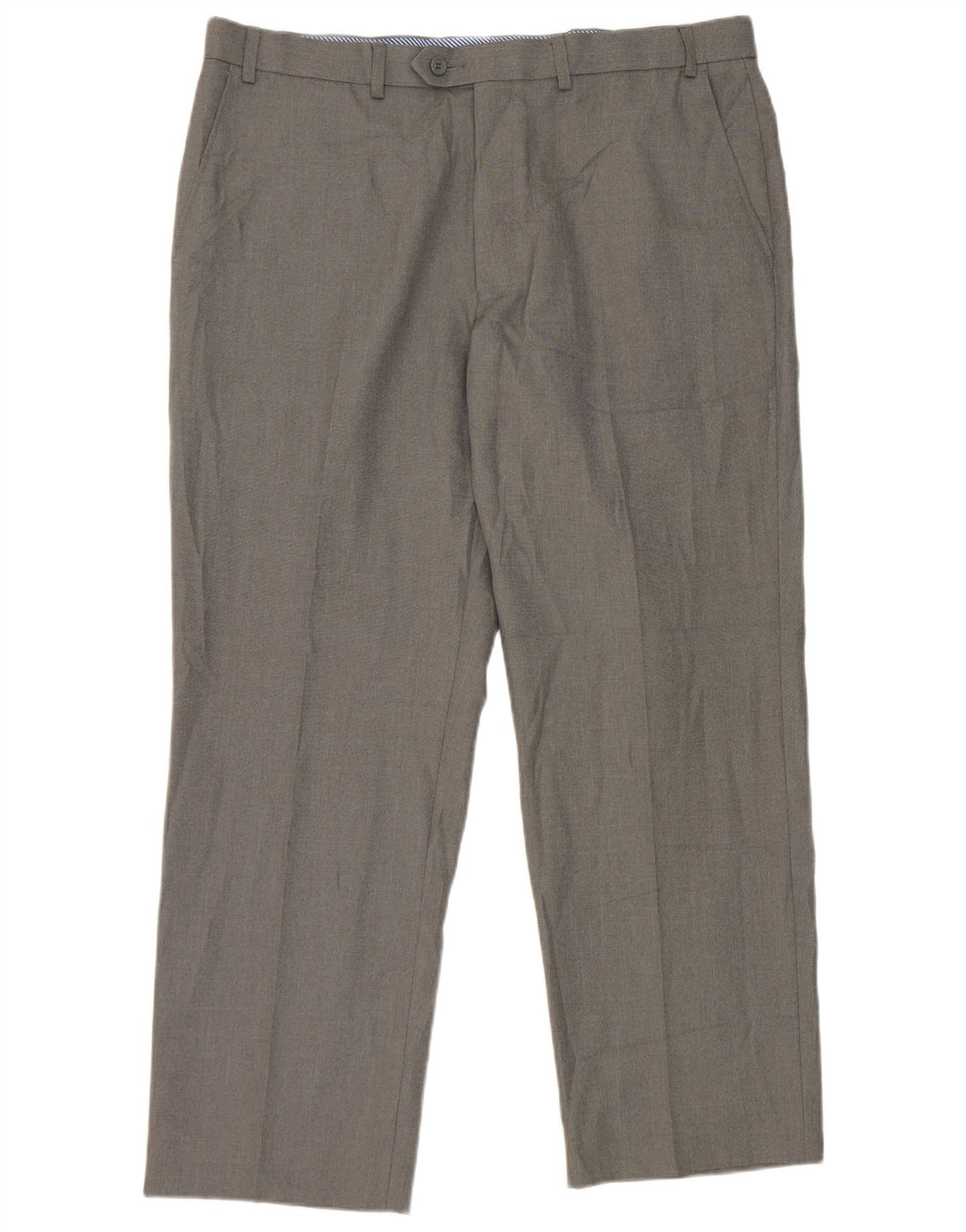 Marks & Spencer Mens Straight Suit Trousers W38 L29 Grey Polyester