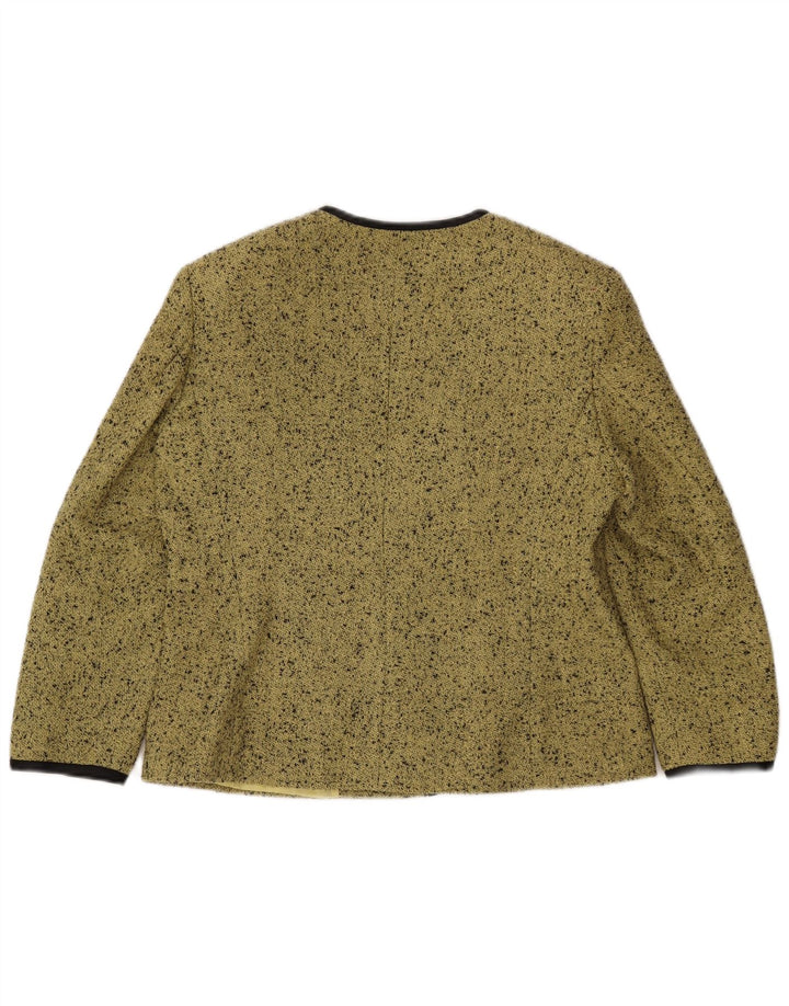DELIA FERRARI Womens Oversized 3/4 Sleeve Blazer Jacket IT 41 Small Green
