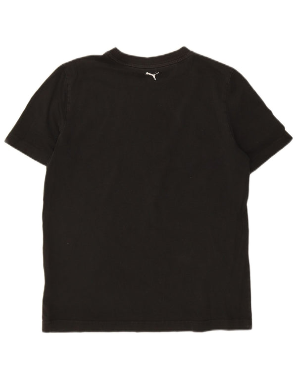 Puma Boys Graphic T-Shirt Top 15-16 Years Black