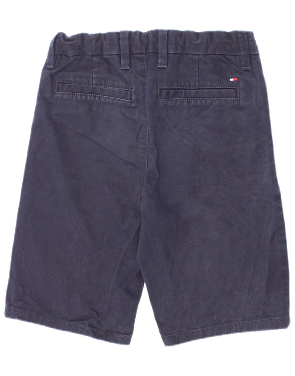 Tommy Hilfiger Boys Chino Shorts 7-8 Years W24 Navy Blue Cotton