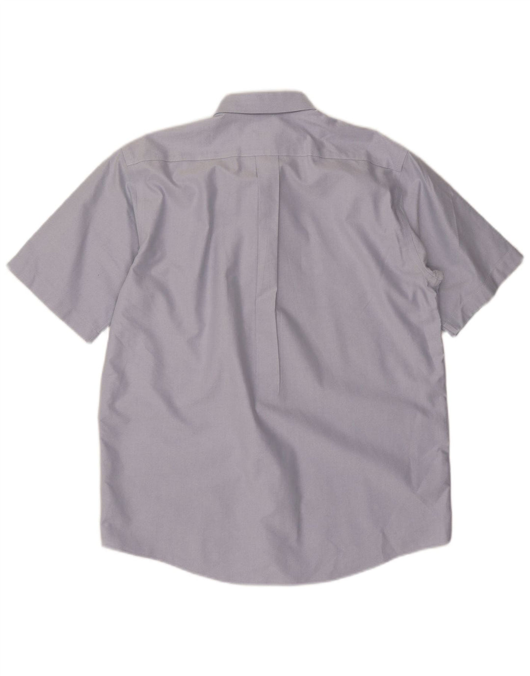 L.L.BEAN Mens Traditional Fit Short Sleeve Shirt Size 15 1/2 Medium Blue