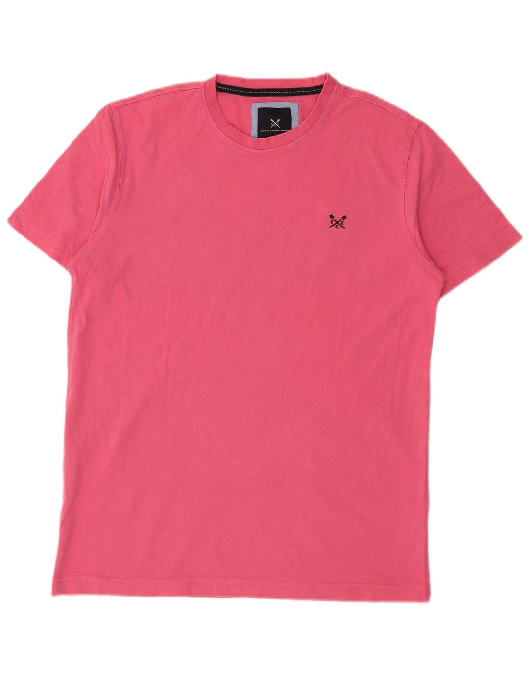 CREW CLOTHING Mens T-Shirt Top Small Pink Cotton