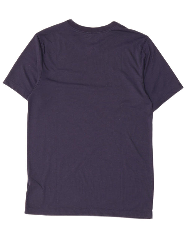 Nike Mens Dri Fit Graphic T-Shirt Top Small Navy Blue Polyester