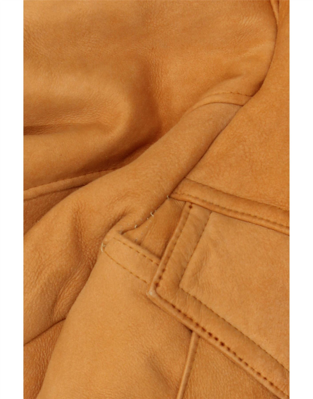 Vintage Mens Shearling Jacket UK 40 Large Beige Shearling