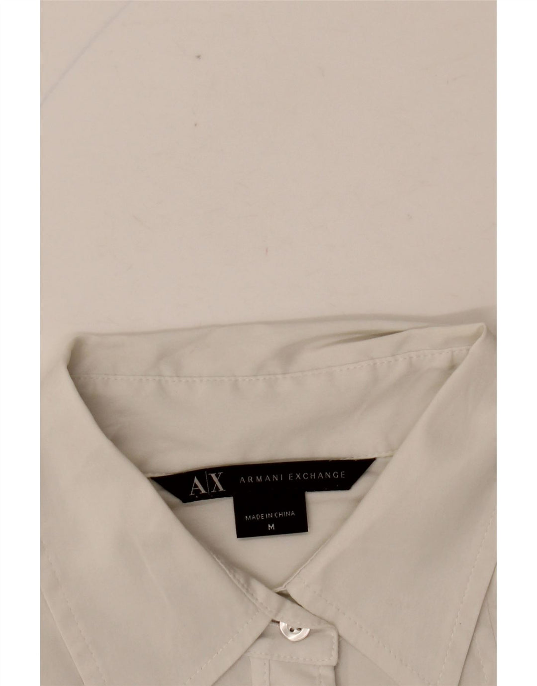 ARMANI EXCHANGE Womens Shirt UK 12 Medium White