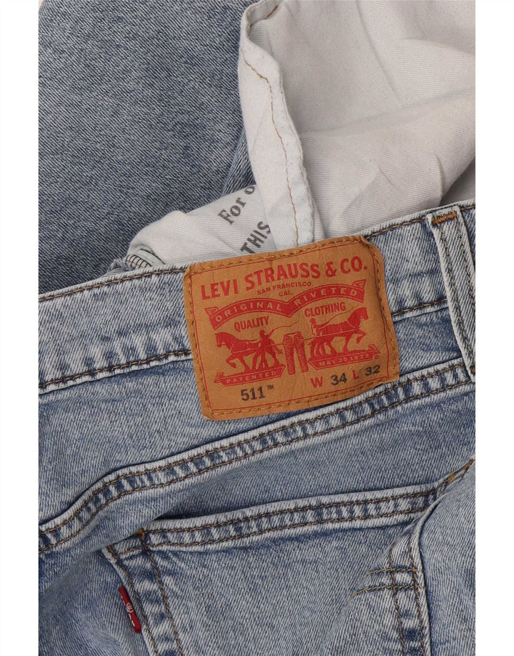 Levi's Mens 511 Slim Jeans W34 L32 Blue