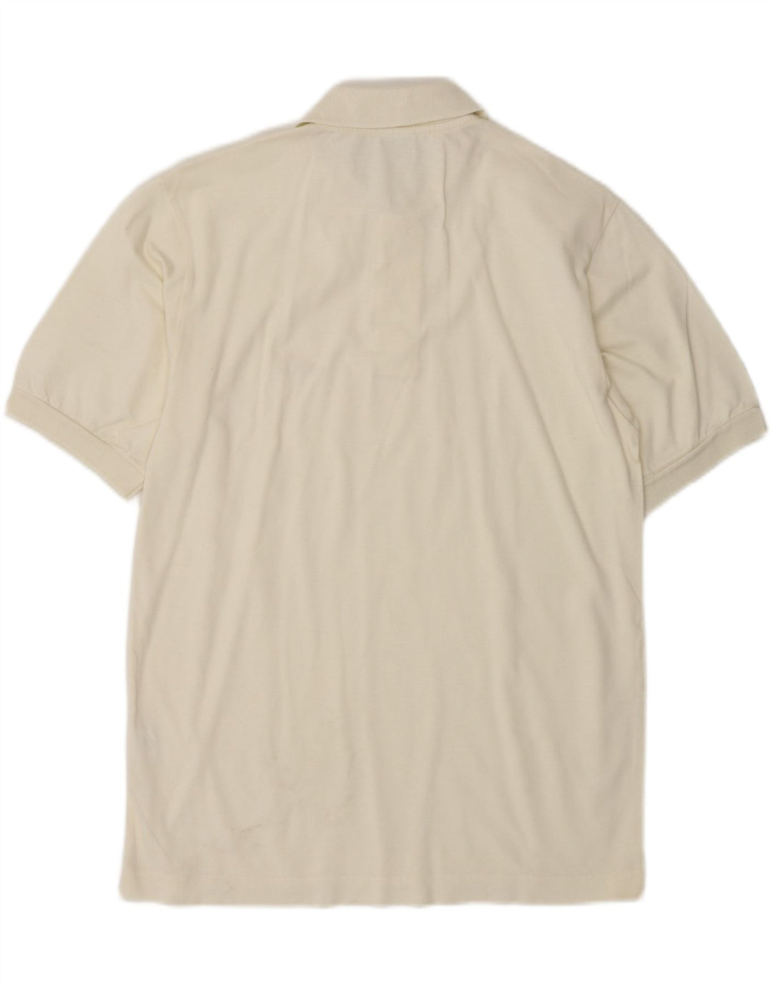 DIADORA Mens Polo Shirt Medium Off White Cotton