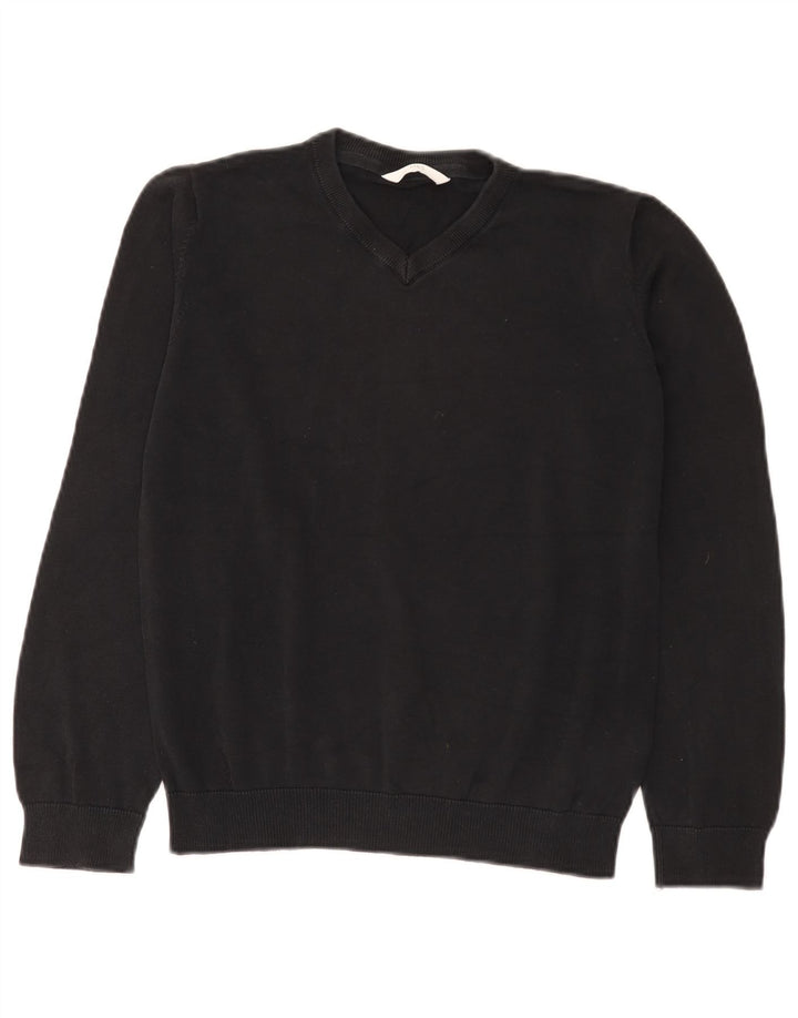 Marks & Spencer Boys Sweatshirt Jumper 12-13 Years Black Cotton