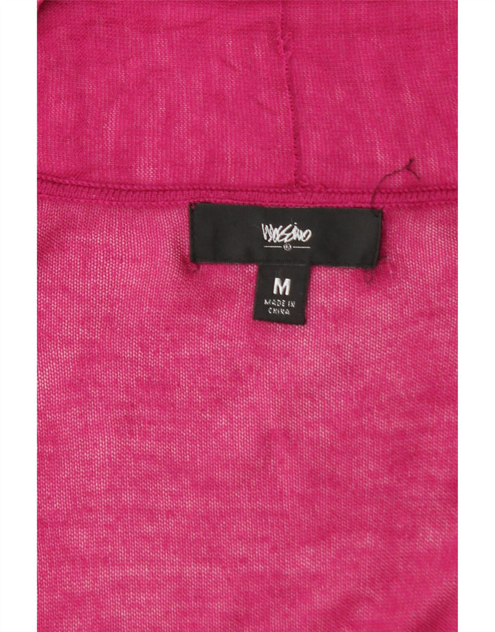 MOSSIMO Womens Open Cardigan Sweater UK 12 Medium Pink Acrylic Vintage Mossimo and Second-Hand Mossimo from Messina Hembry 