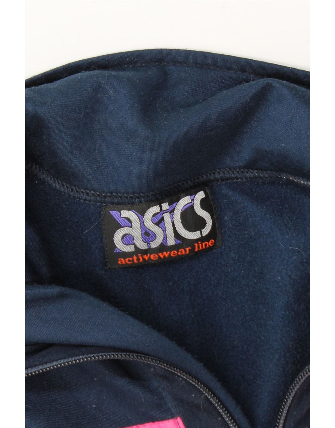 ASICS Mens Graphic Zip Neck Sweatshirt Jumper Medium Grey Colourblock