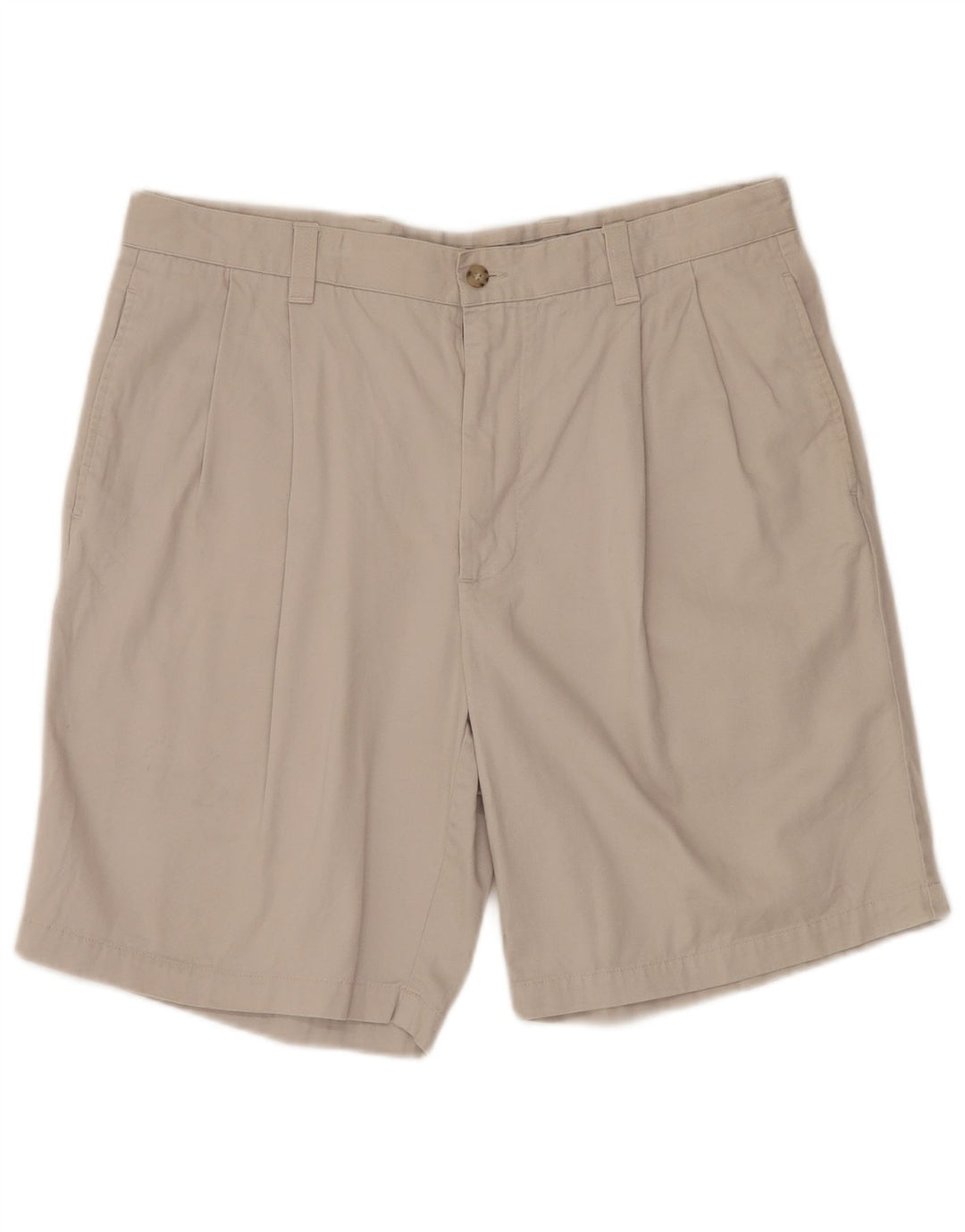 DOCKERS Mens Pegged Chino Shorts W36 Large Beige Cotton