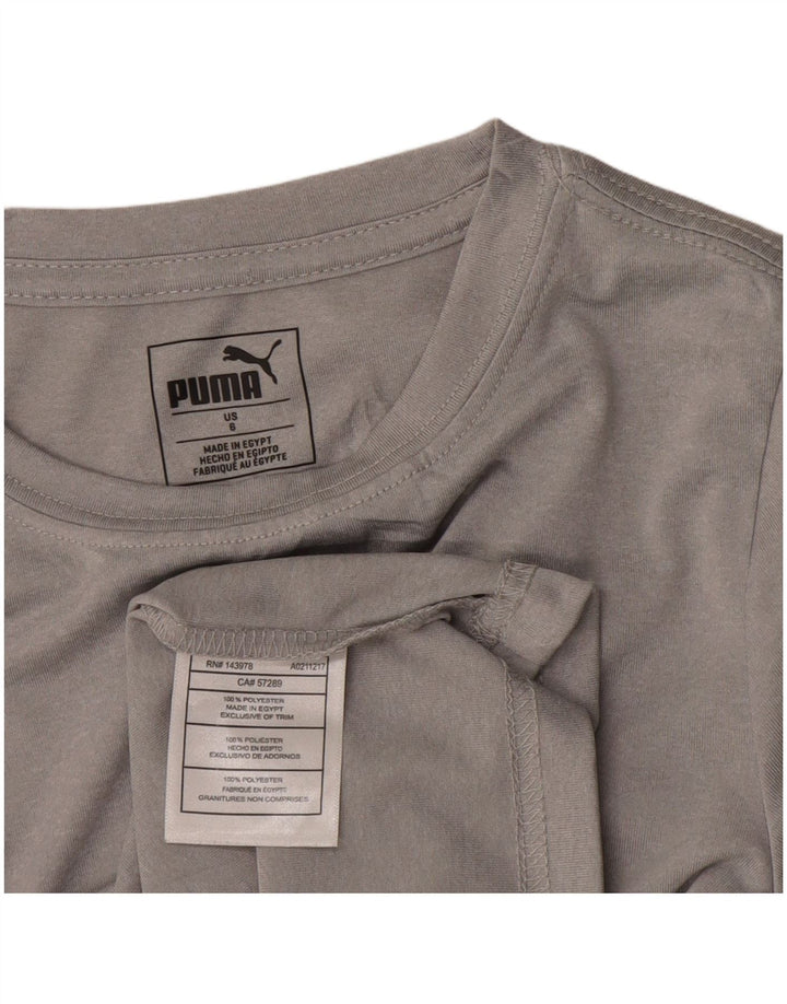 PUMA Boys T-Shirt Top 5-6 Years Grey Polyester