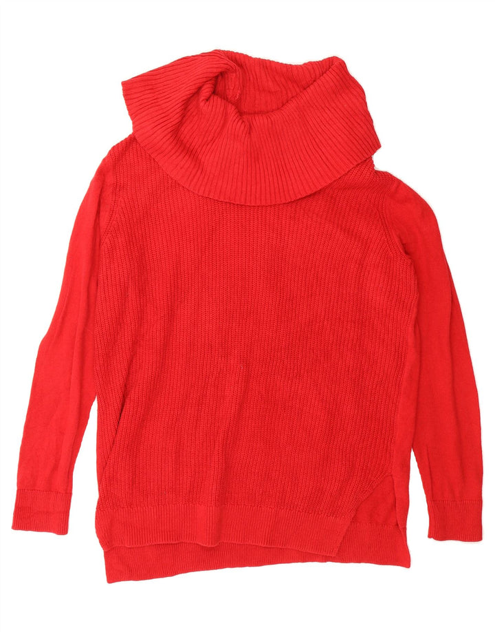 MICHAEL KORS Womens Roll Neck Jumper Sweater UK 16 Large Red Vintage Michael Kors and Second-Hand Michael Kors from Messina Hembry 