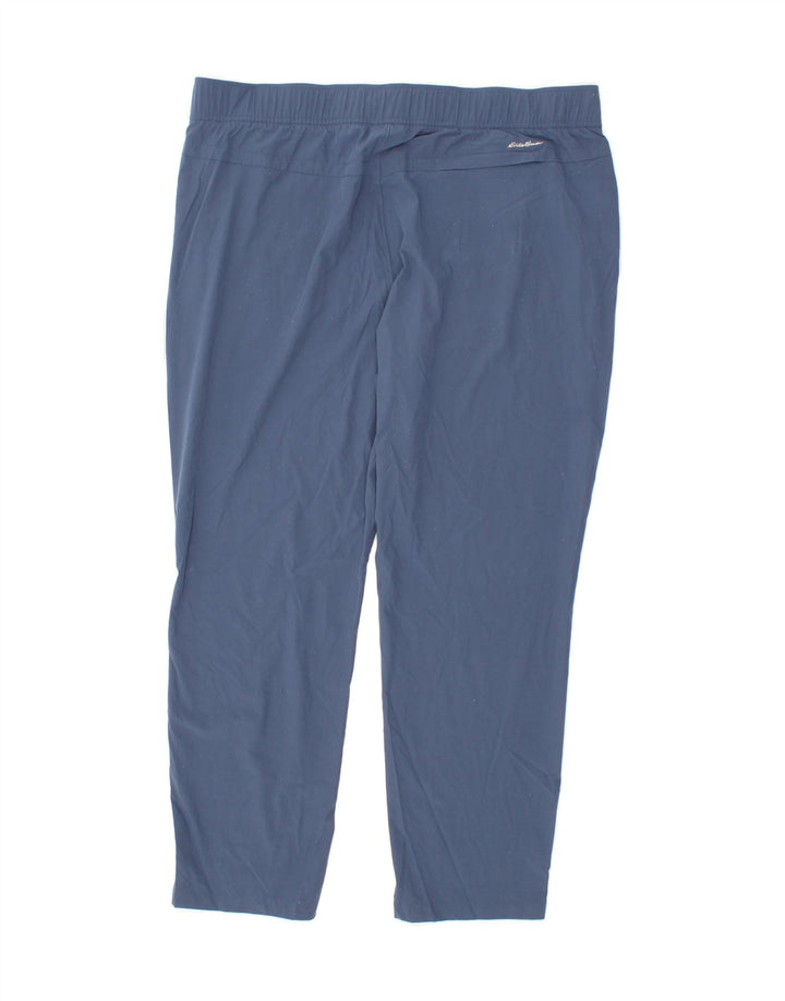 EDDIE BAUER Womens Tracksuit Trousers UK 18 XL  Blue Polyester Vintage Eddie Bauer and Second-Hand Eddie Bauer from Messina Hembry 