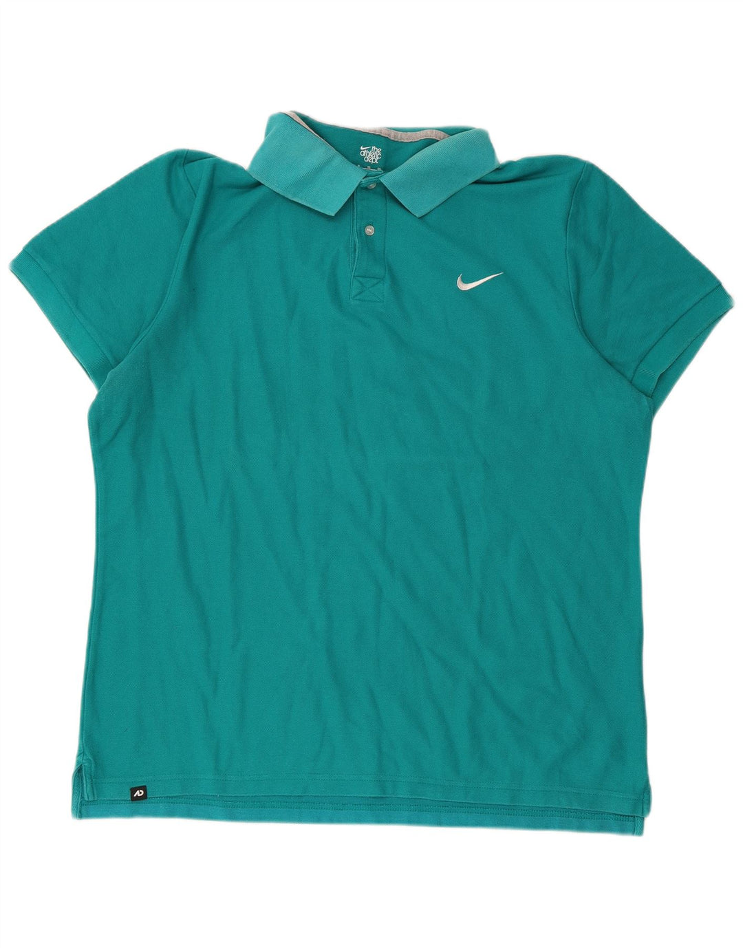 Nike Womens Polo Shirt UK 18 XL Turquoise