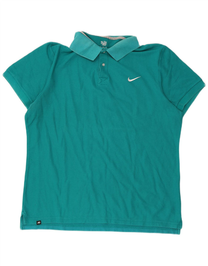 Nike Womens Polo Shirt UK 18 XL Turquoise