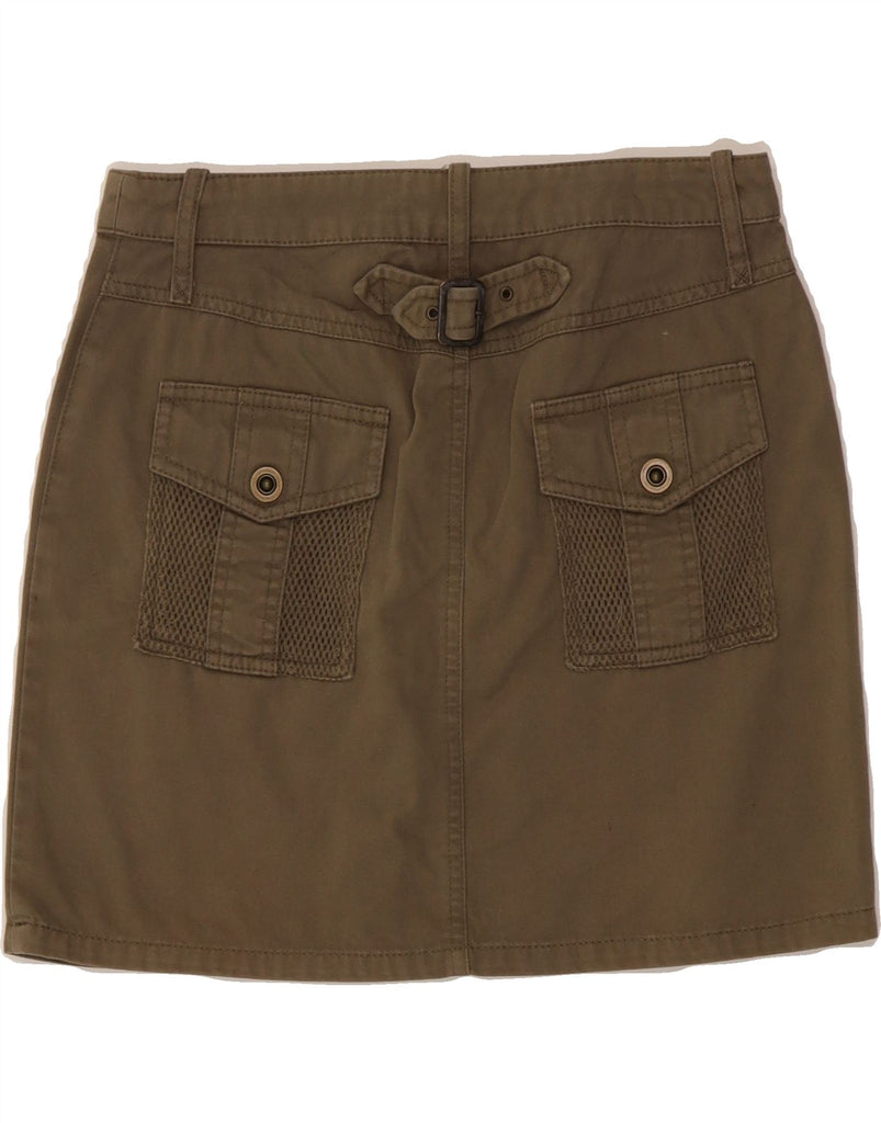 MEXX Womens Mini Skirt UK 8 Small W28  Khaki Cotton Vintage Mexx and Second-Hand Mexx from Messina Hembry 