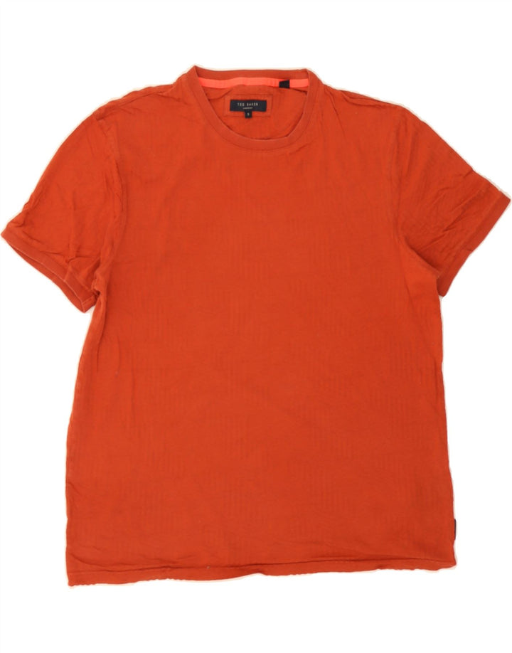 TED BAKER Mens T-Shirt Top Size 3 Medium Red Cotton Vintage Ted Baker and Second-Hand Ted Baker from Messina Hembry 