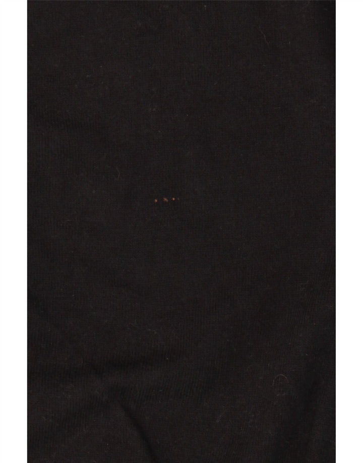 Jack Wills Mens Roll Neck Jumper Sweater Large Black Cotton