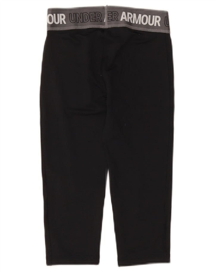 UNDER ARMOUR Girls Graphic Leggings 7-8 Years Black