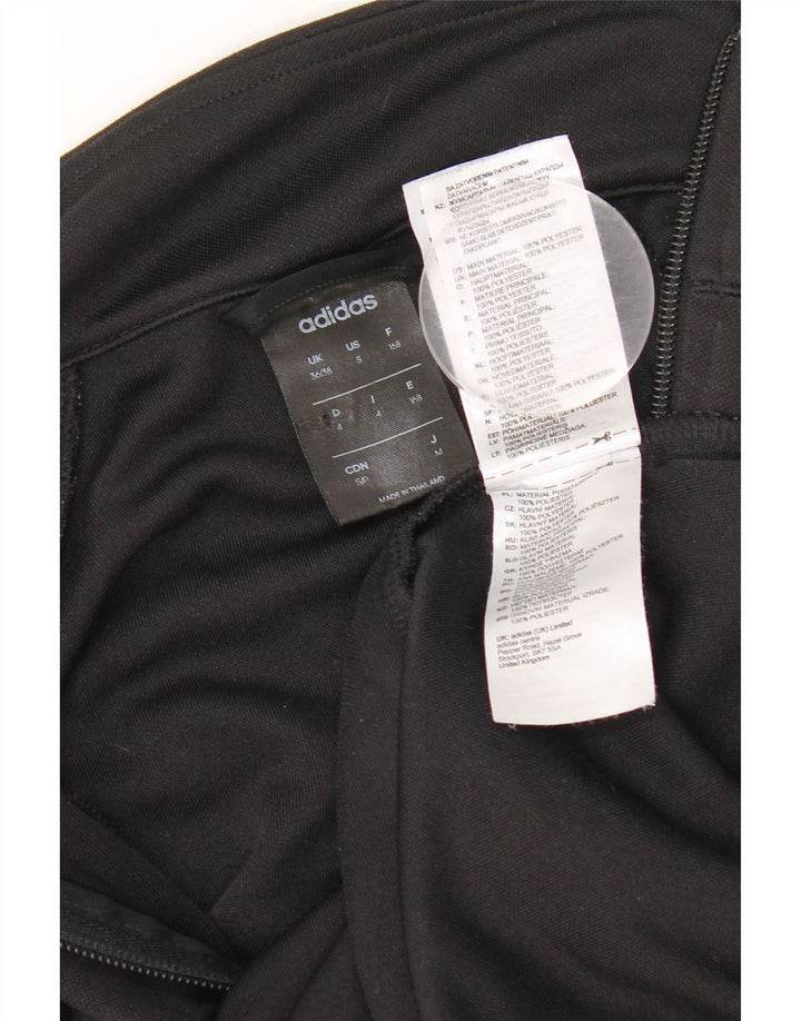 Adidas Womens Climalite Tracksuit Top Jacket EU 36/38 Small Black Polyester