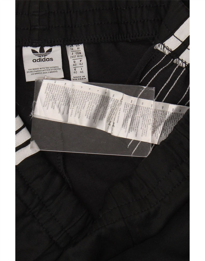 Adidas Womens Tracksuit Trousers UK 14 Medium Black Polyester