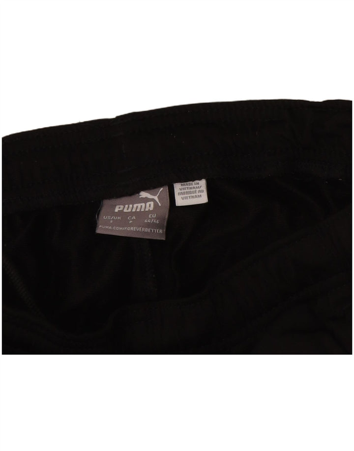 Puma Mens Tracksuit Trousers Small Black Polyester