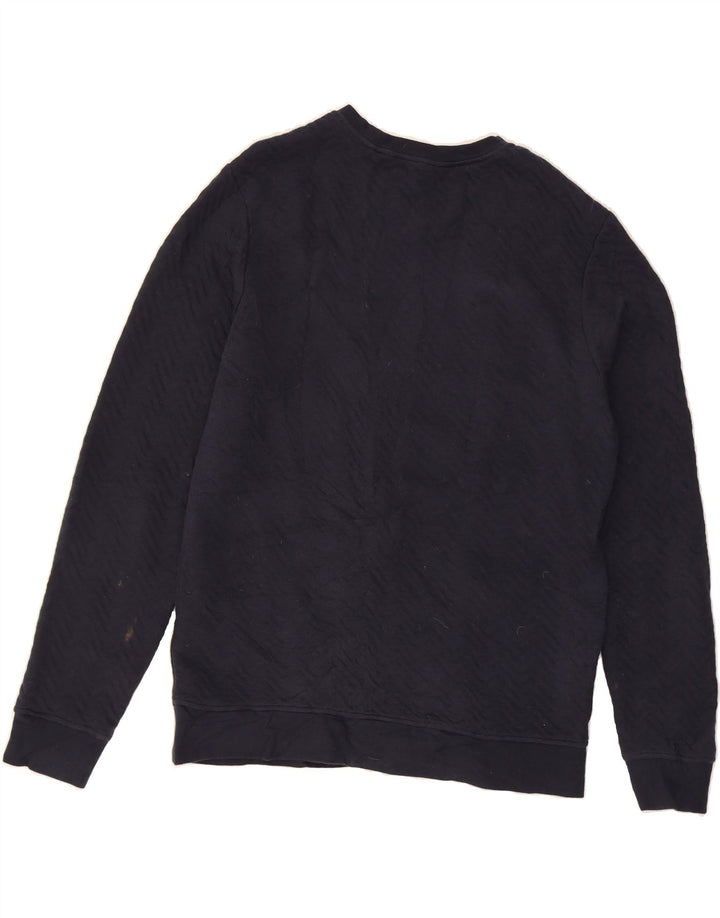 JACK & JONES Mens Sweatshirt Jumper Medium Navy Blue Vintage Jack & Jones and Second-Hand Jack & Jones from Messina Hembry 