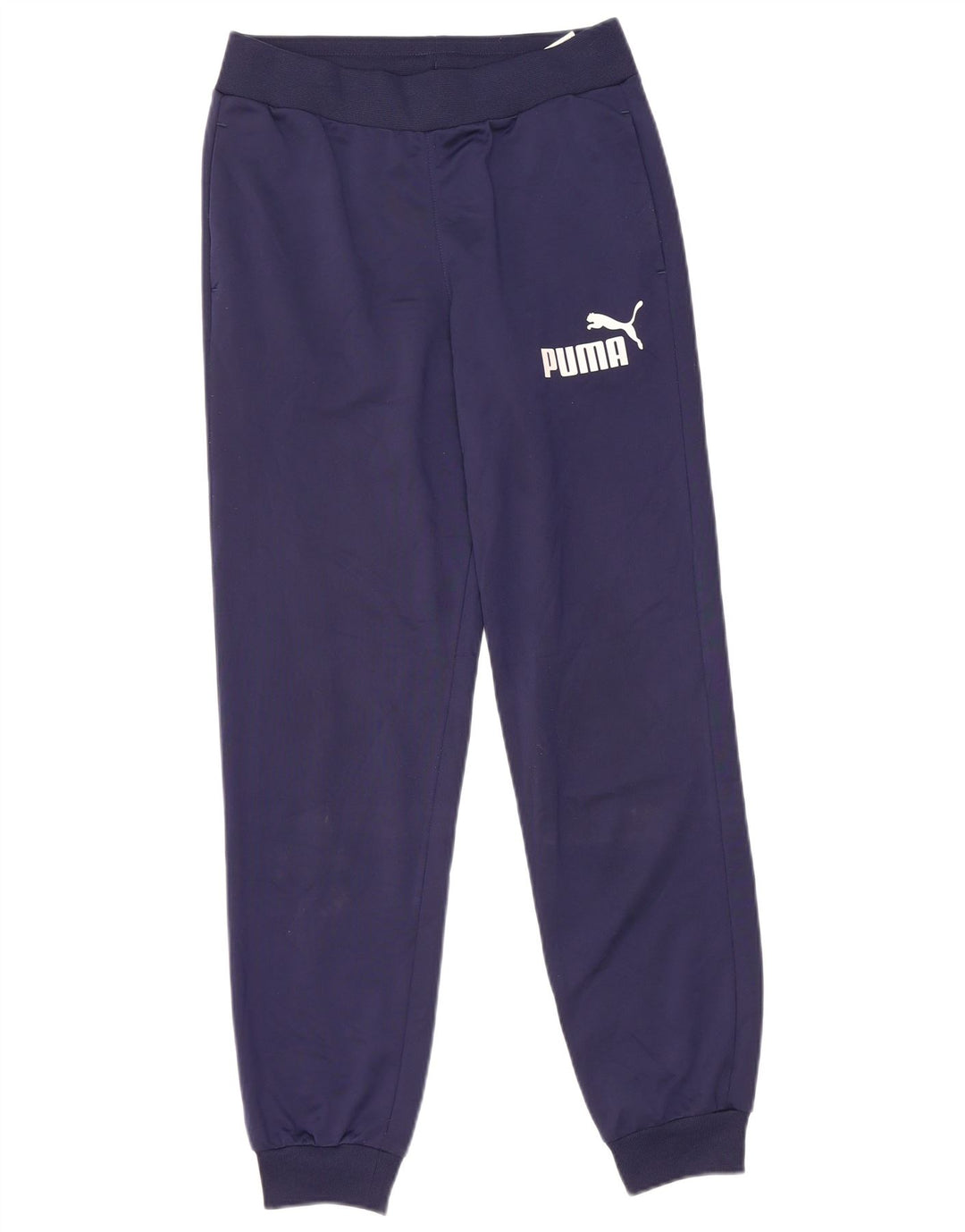 PUMA Boys Graphic Tracksuit Trousers Joggers 13-14 Years Navy Blue