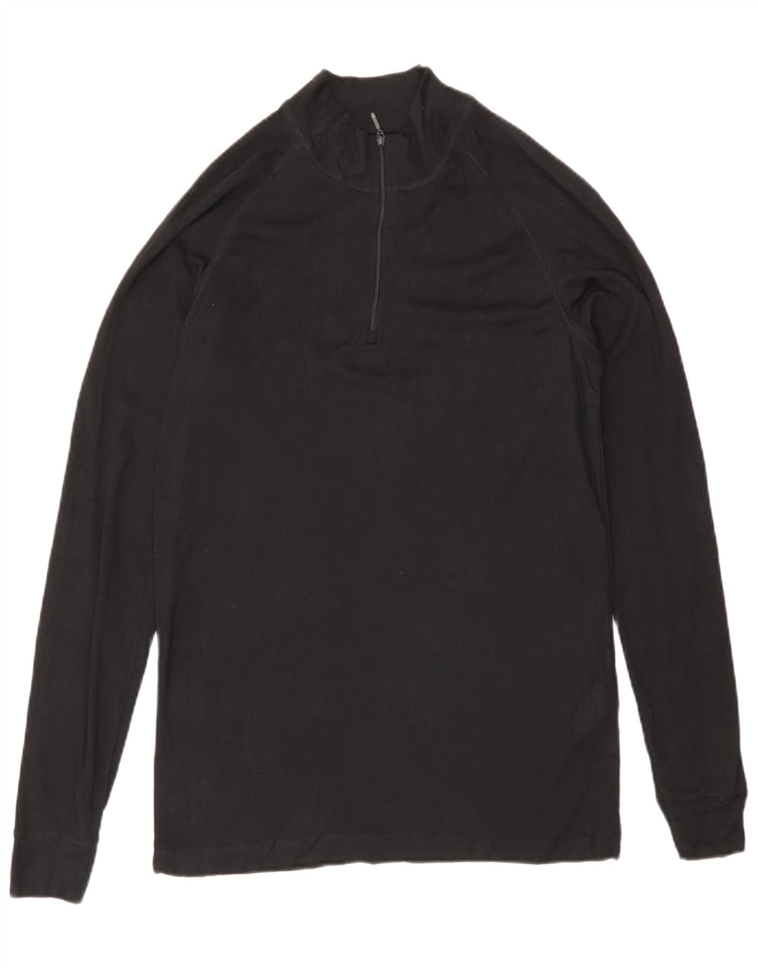 Mountain Warehouse Mens Zip Neck Pullover Tracksuit Top Small Black