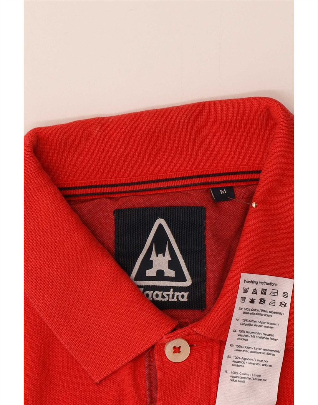 Gaastra Mens Polo Shirt Medium Red Cotton