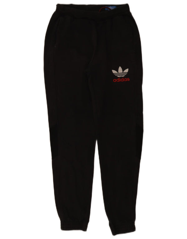 Adidas Mens Tracksuit Trousers Joggers Small Black Cotton