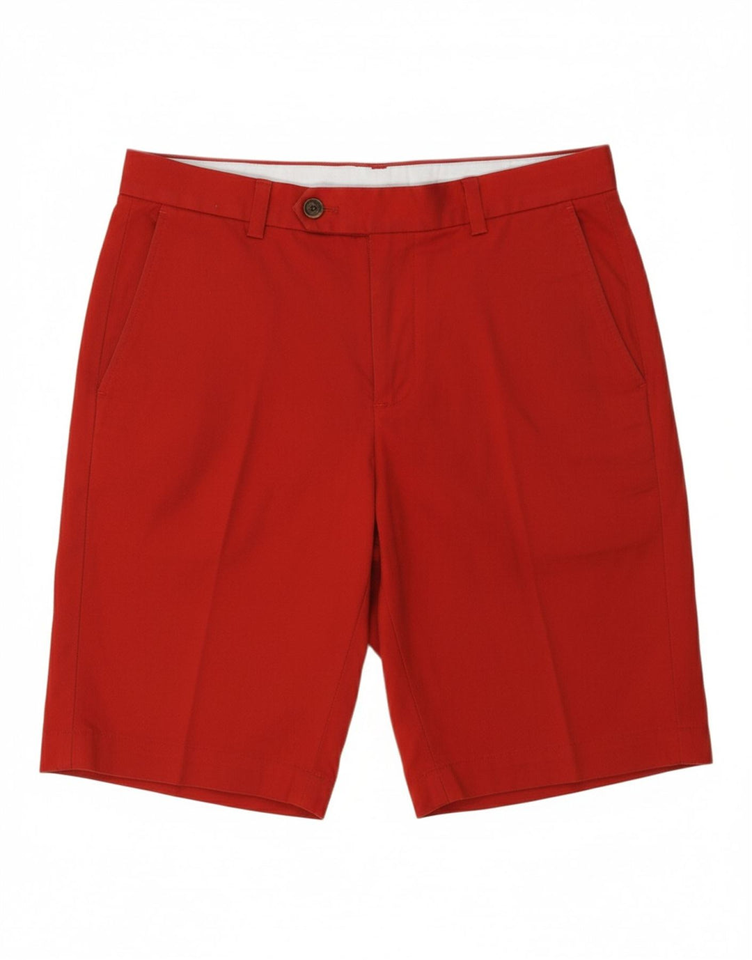 BROOKS BROTHERS Mens Bermuda Shorts W32 Medium  Red Cotton