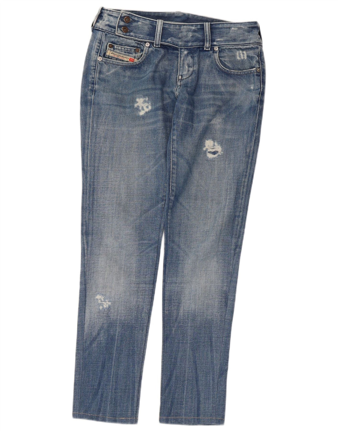 Diesel Womens Distressed Slim Jeans W30 L29 Blue