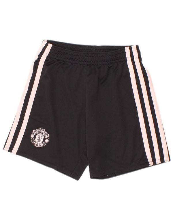 Adidas Boys Manchester United Sport Shorts 4-5 Years Black Polyester