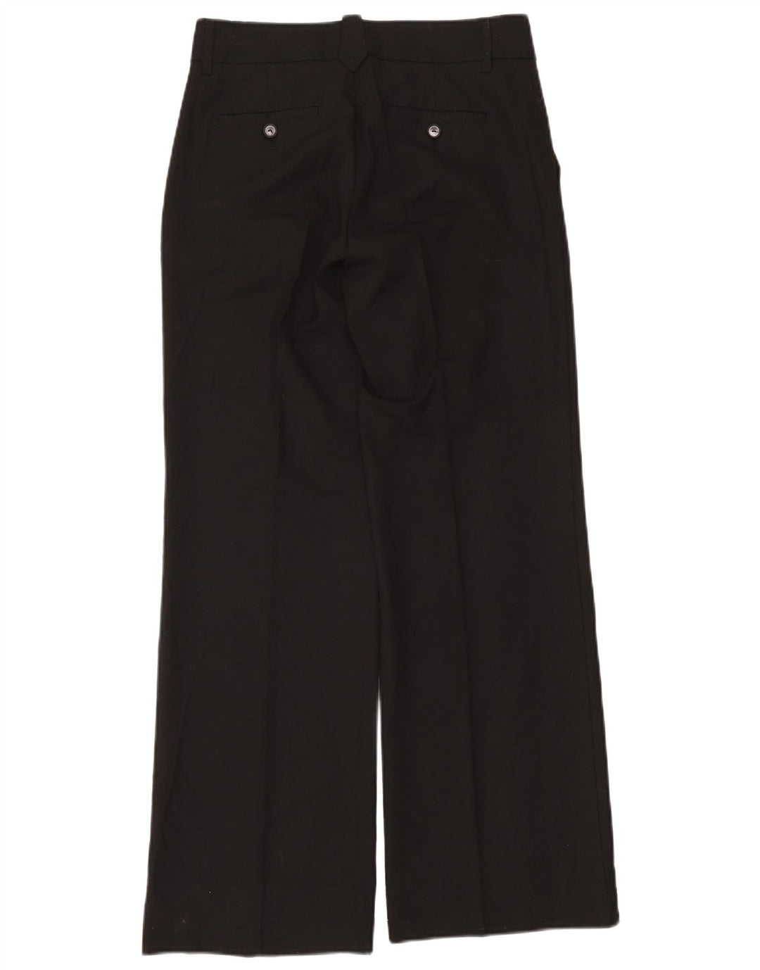 Zara Womens Wide Leg Suit Trousers EU 38 Small W28 L32 Black Polyester
