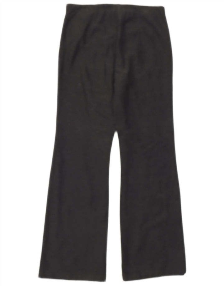 BENETTON Womens Bootcut Casual Trousers IT 42 Medium W28 L29 Grey Cotton