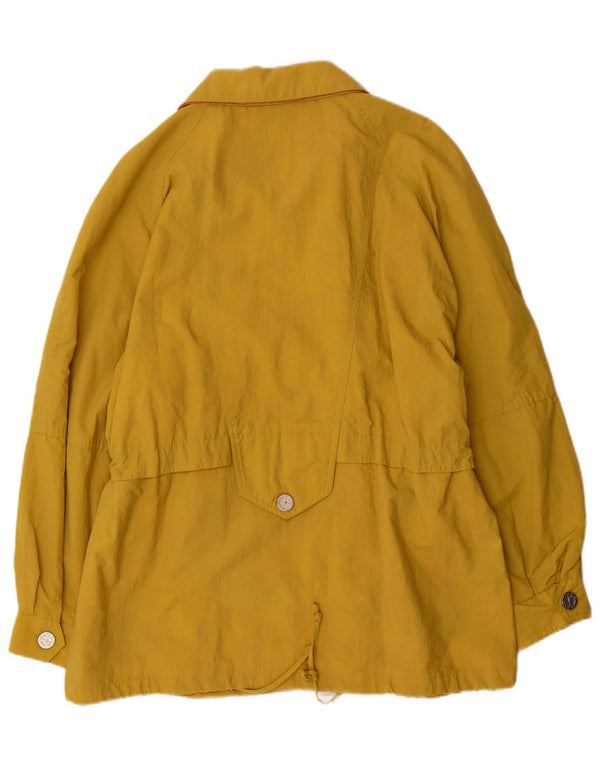 MARCEL CLAIR Womens Loose Fit Utility Jacket EU 40 Medium Yellow Polyamide