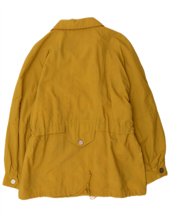 MARCEL CLAIR Womens Loose Fit Utility Jacket EU 40 Medium Yellow Polyamide
