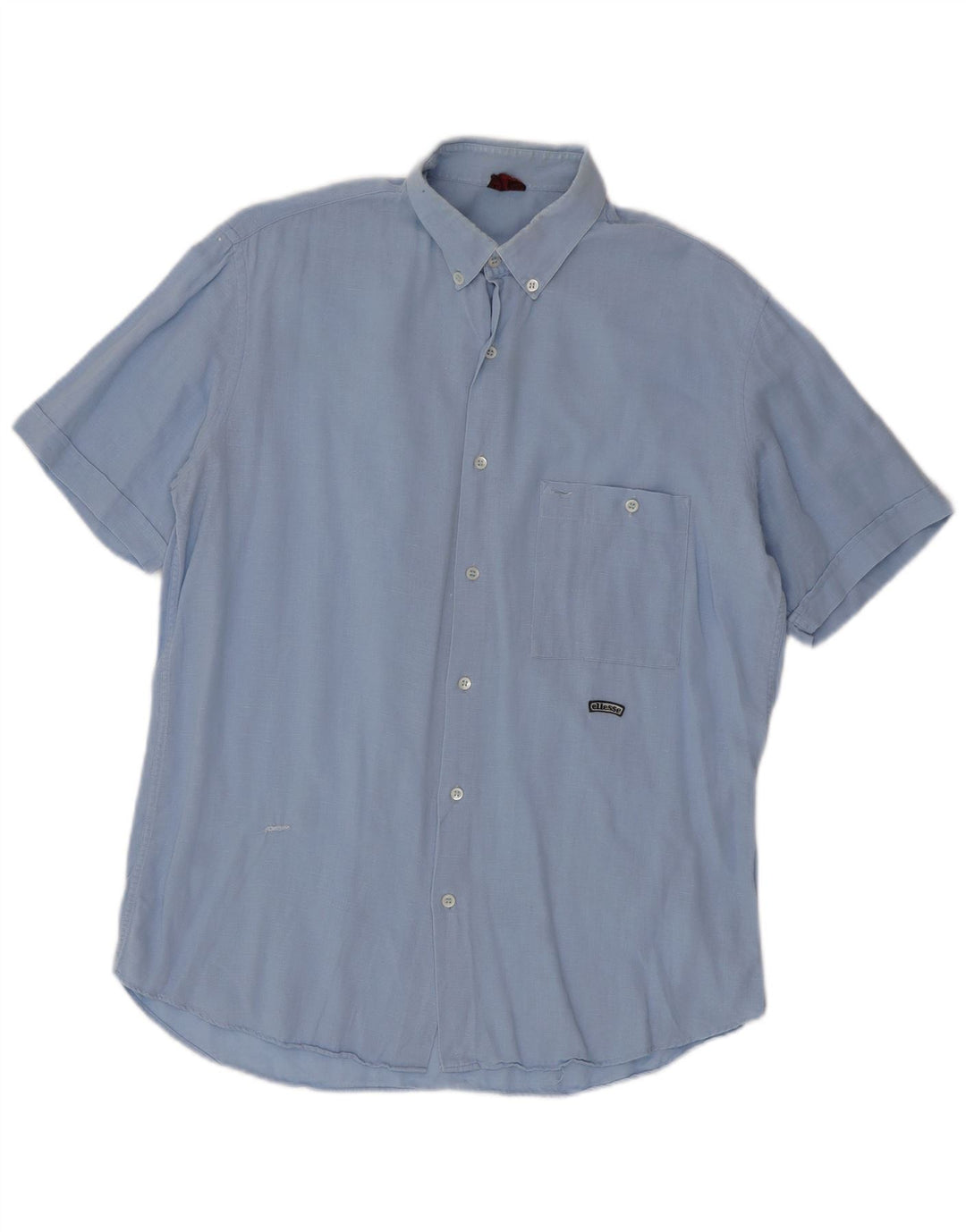 ELLESSE Mens Short Sleeve Shirt Medium Blue