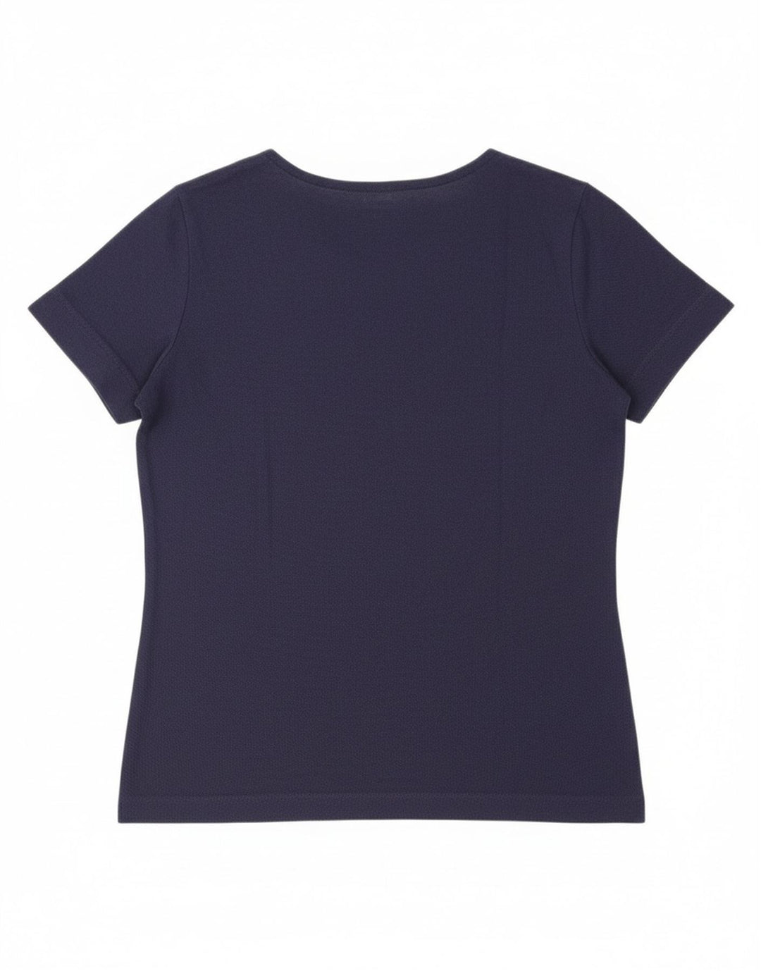 LACOSTE Womens T-Shirt Top Size 38 Medium Navy Blue Cotton
