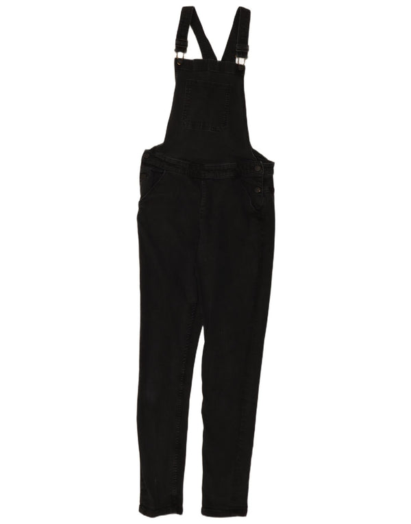 Marks & Spencer Girls Dungarees Jeans 14-15 Years W30 L29 Black Cotton